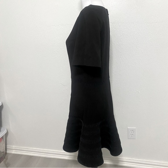 FINDERS Women’s Eyelet Fit and Flare Black Dress Size X-Large Unique Heavyweight - Picture 3 of 15